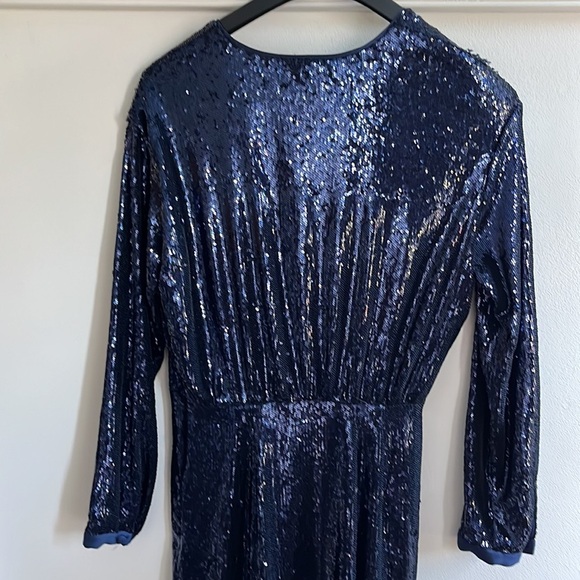 Anthropologie Twist-Front Sequin Dress Size 6 NWT - Picture 11 of 16